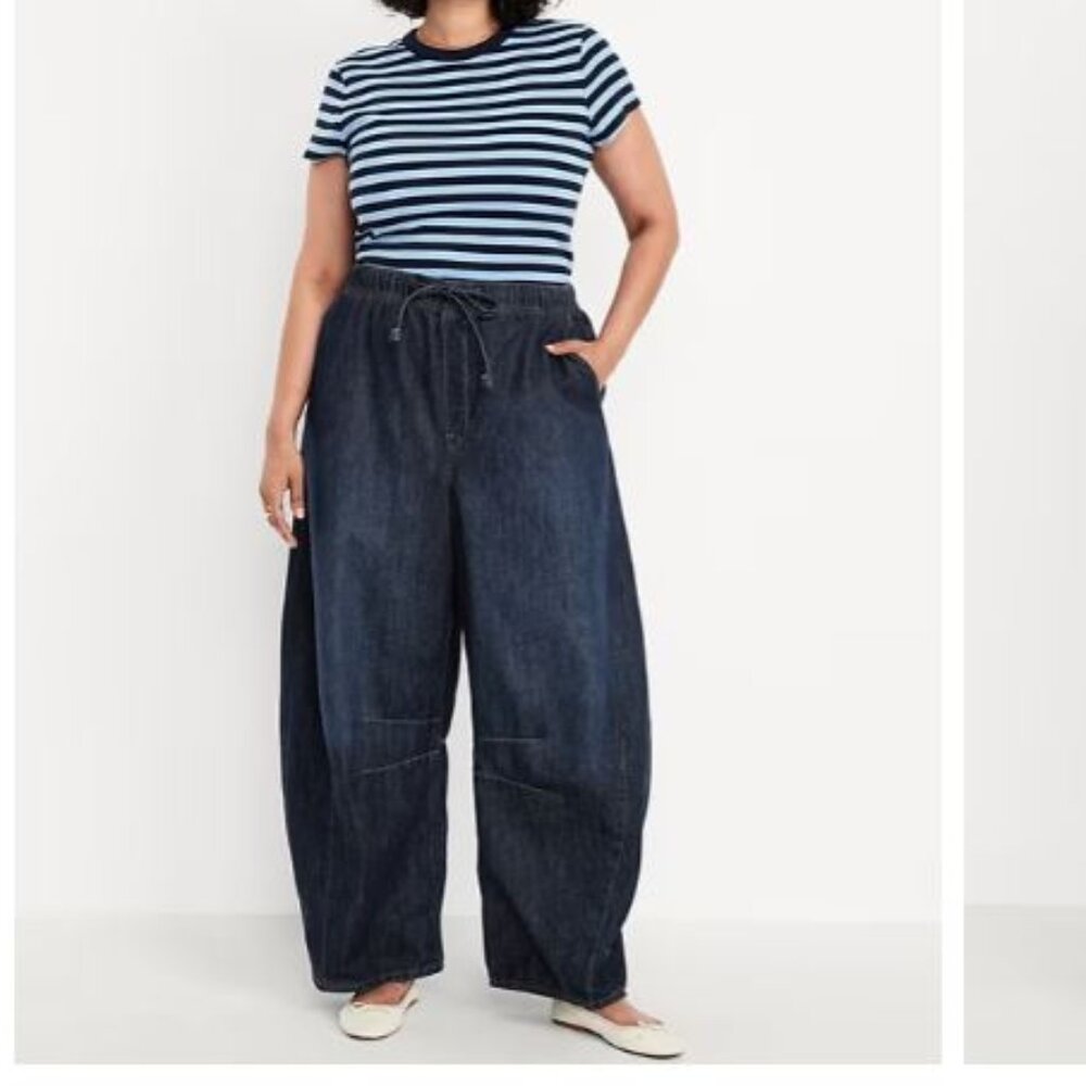 Old Navy Plus size barrel leg jeans